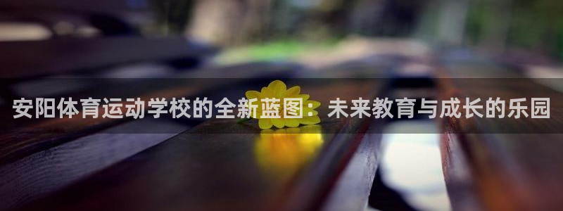 v体育平台：安阳体育运动学校的全新蓝图：未来教育与成长的乐园