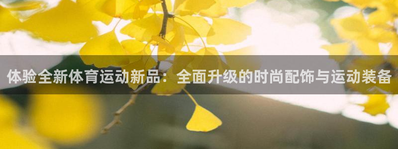 V体育网址：体验全新体育运动新品：全面升级的时尚配饰与运动装备